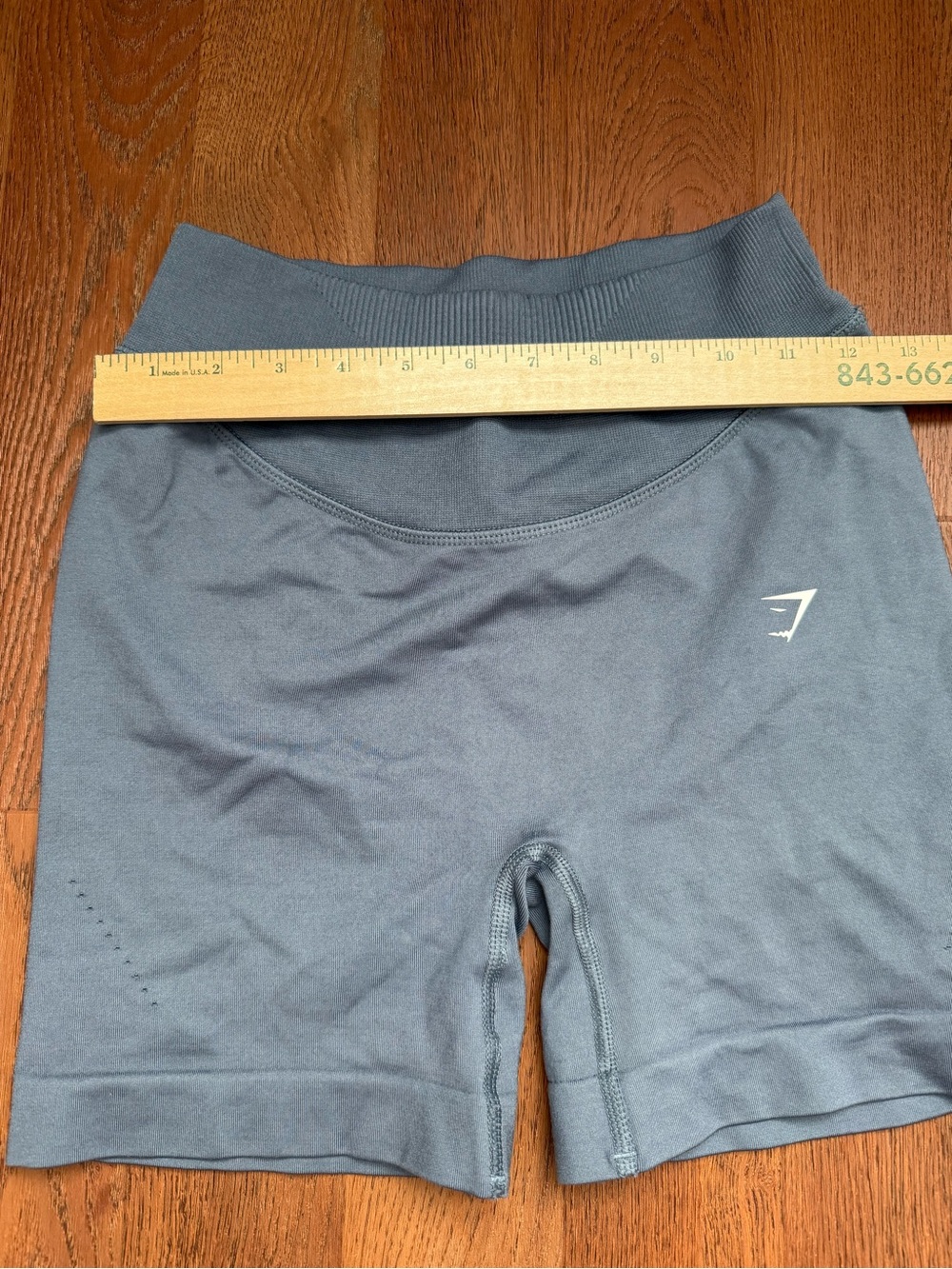 Gymshark Vital Seamless High Waist Workout Bike Shorts Medium Gray S - Picture 4 of 6